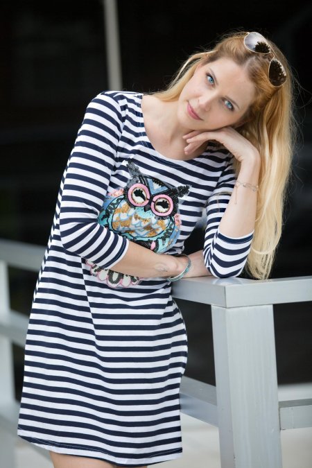 Платье тельняшка