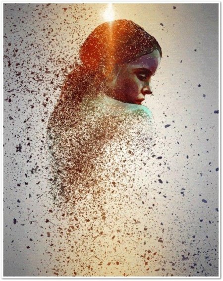 Девушка рассыпается