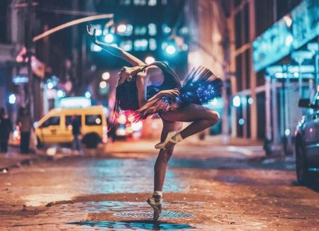 Танцоры балета на улицах нью-йорка фотограф omar z robles