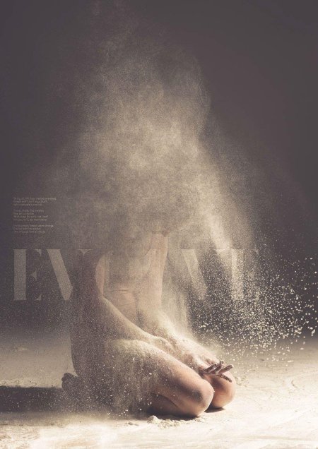 Фотосессия с мукой