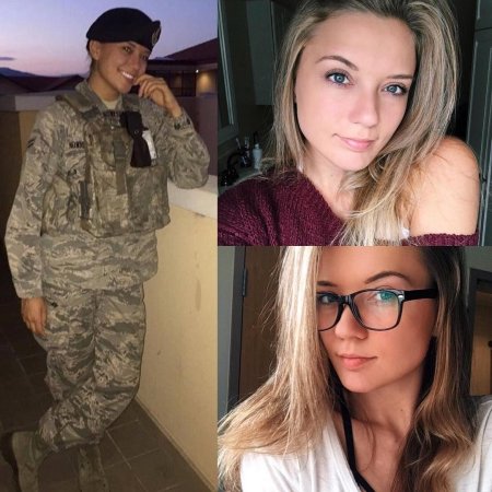 Девушка военной форме