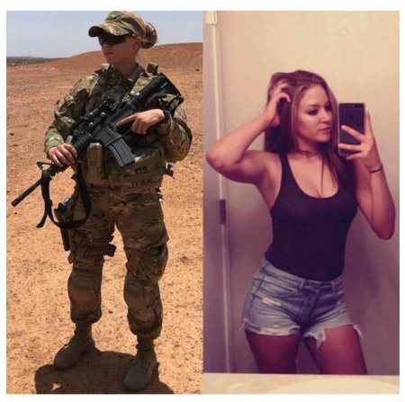 Девушка в военной форме