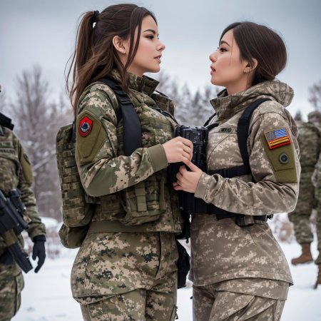 Военная форма девушек