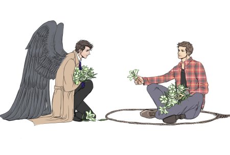 Габриэль и кастиэль сверхъестественное