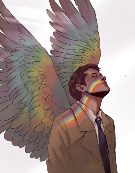 Кастиэль сверхъестественное арт