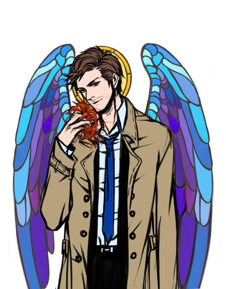 Кастиэль ангел сверхъестественное арт