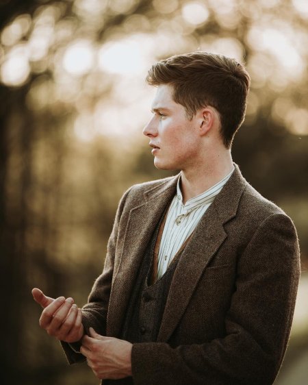 Мужской твидовый костюм