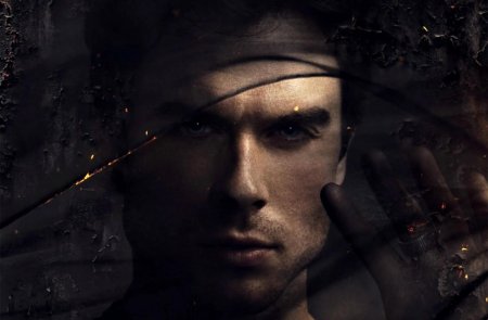 Дневники вампира постер деймон