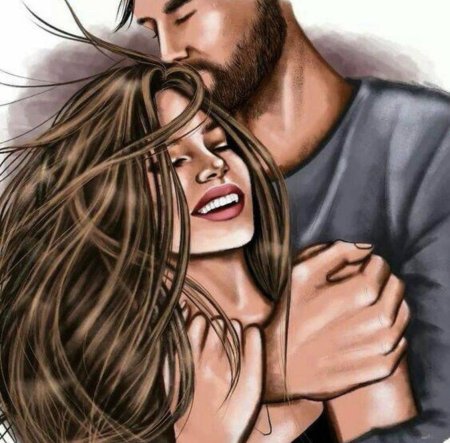 Мужчина с бородой и женщина