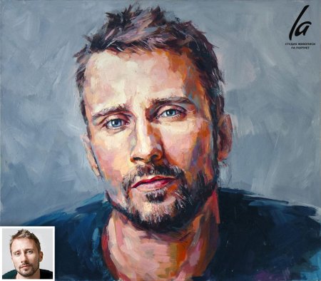 Мужской портрет маслом