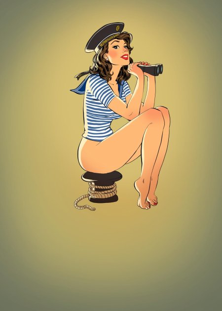 Девушка морячка