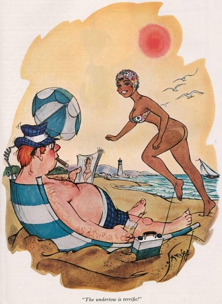 Карикатуры на пляже