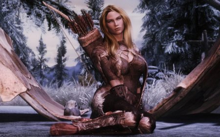 The elder scrolls девушка норд