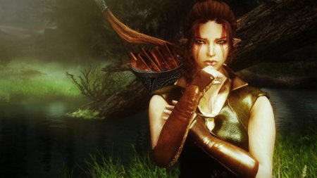 The elder scrolls skyrim лесная эльфийка
