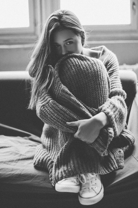 Фотосессия в свитере