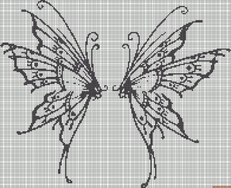 Бабочка эскиз