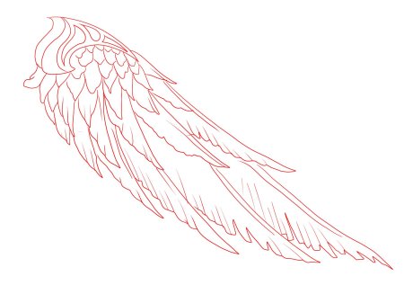 Крыло ангела рисунок