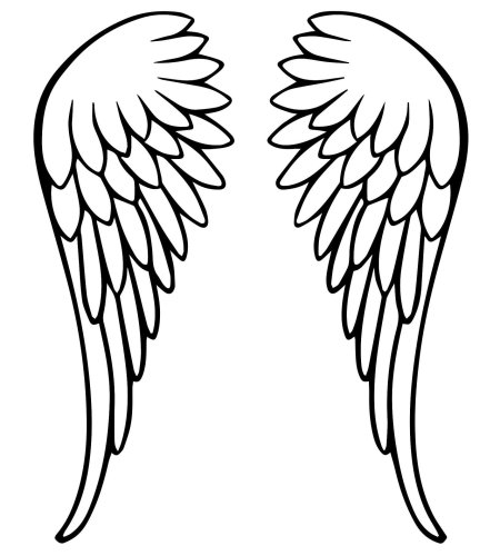 Крылья ангела шаблон