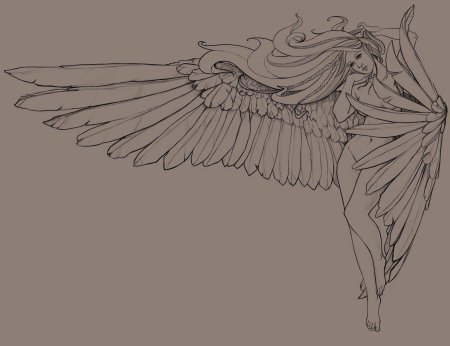 Ангел рисунок карандашом