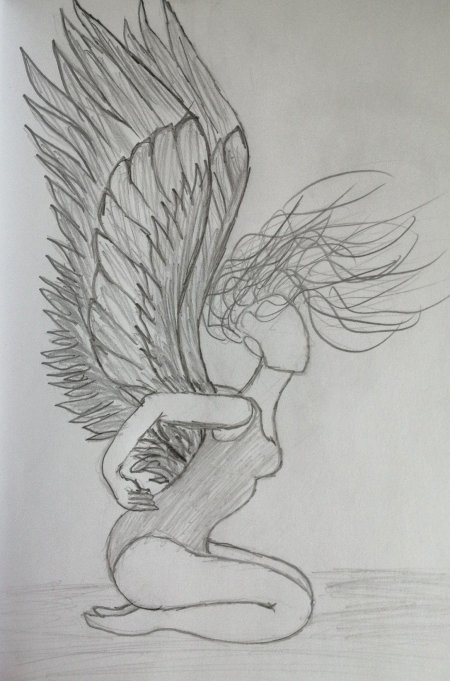 Падший ангел для срисовки