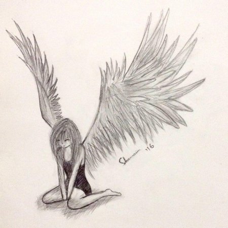 Падший ангел для срисовки