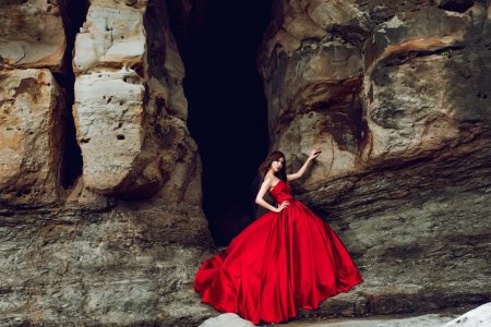 Принцесса в красном платье