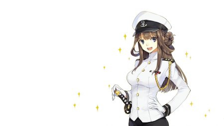 Аниме девушка в военной форме