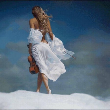 Девушка скрипка