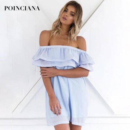 Комбинезон с открытыми плечами