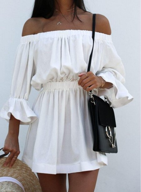 Сарафан с открытыми плечами