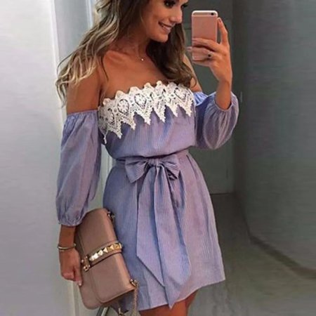 Платье женское с открытыми плечами