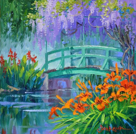 Клод моне мостик в живерни