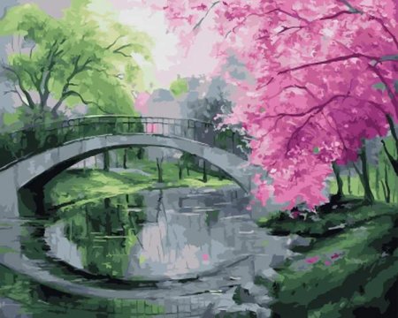 Картина с сакурой