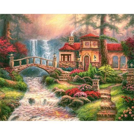 Диамонд пайнтинг пейзаж алмазная живопись