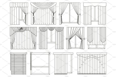 Римские шторы блоки автокад