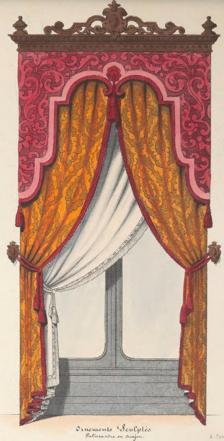 Винтажный занавесе