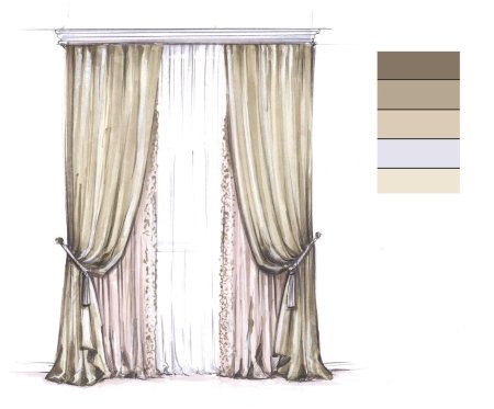 Набросок штор