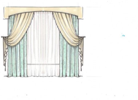 Эскиз штор