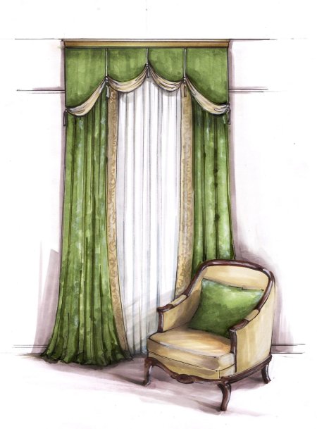 Погребная татьяна эскизы штор