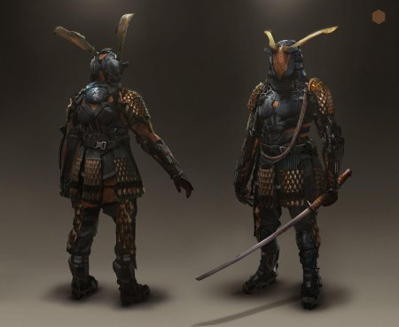 Кибер самурай арт