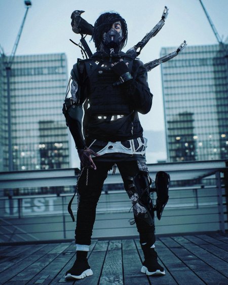 Cyberpunk 2077 кибер самурай