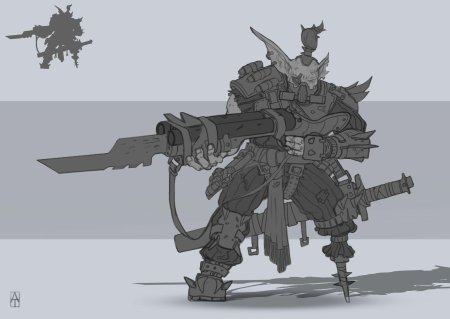 Самурай ронин концепт арт