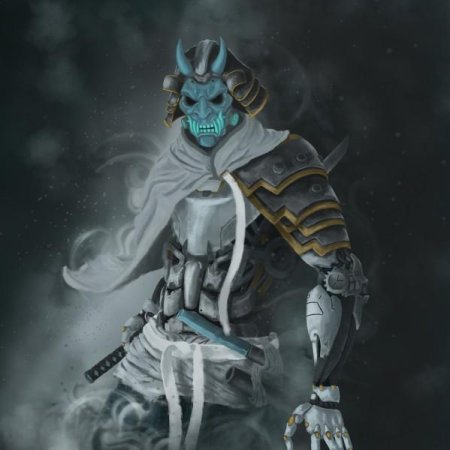 Кибер самурай арт