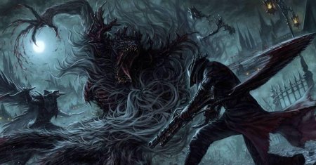 Bloodborne art охотник