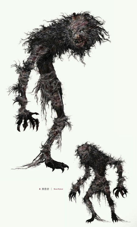 Бладборн концепт арт оборотень