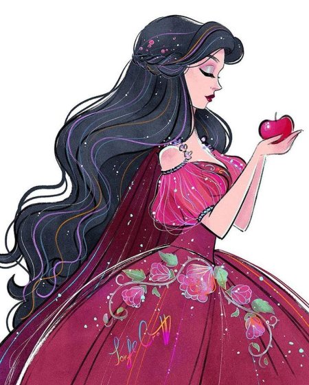 Рисунки диснеевских принцесс