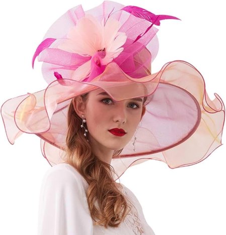 Женская шляпка от солнца из органзы fs