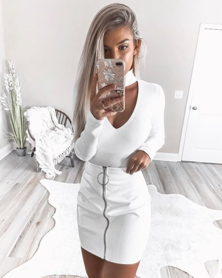 Стиль девушек в белом