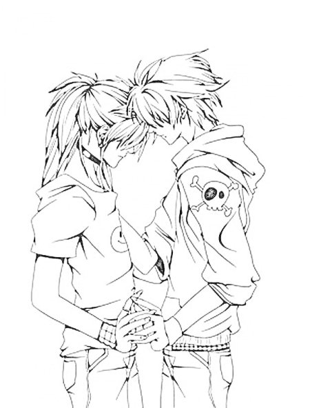 Раскраска аниме