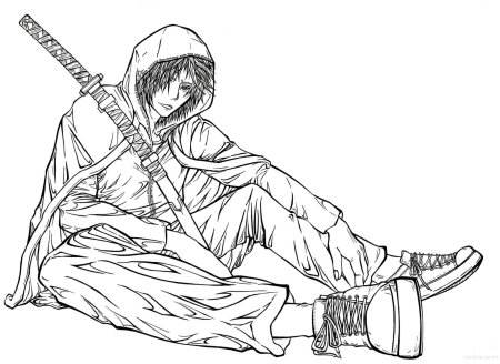 Раскраска аниме бездомный бог ято